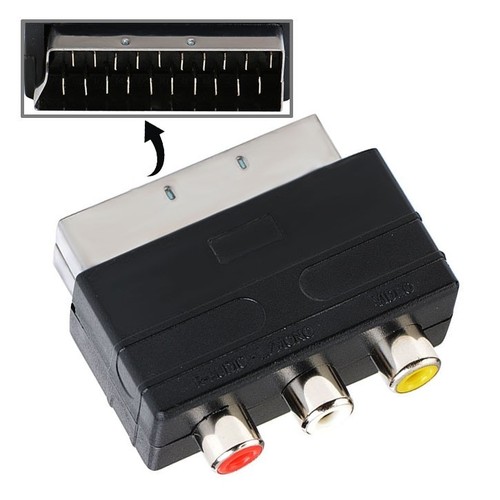 Adattatore scart maschio - maschio, audio
