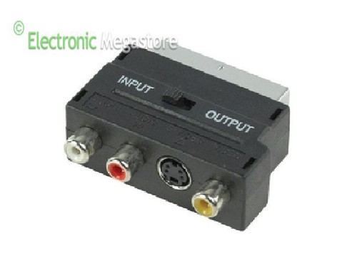 Adattatore scart 3rca audio - adattatore,