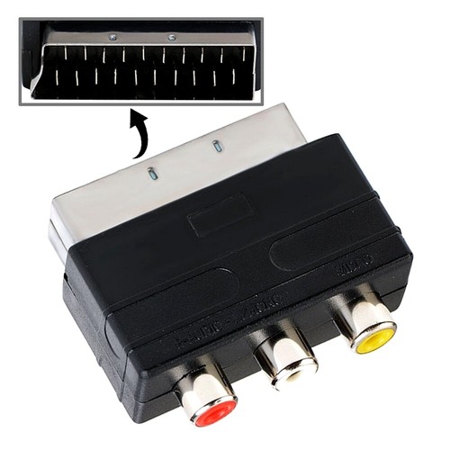 Adattatore scart audio video - a,