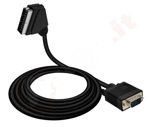 Cavo scart vga poli m - vga,