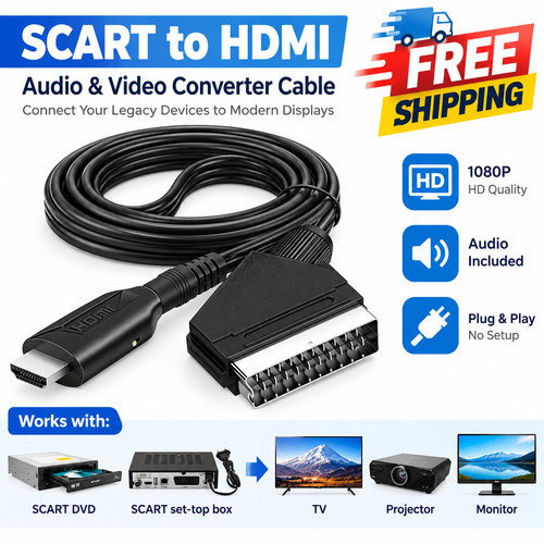 Cavo adattatore scart a - cavo,