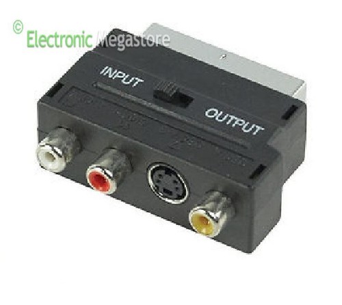 Adattatore scart con selettore - adattatore,