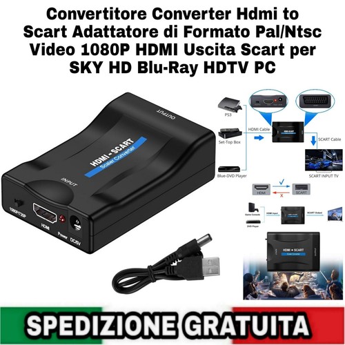 Convertitore hdmi scart - da,