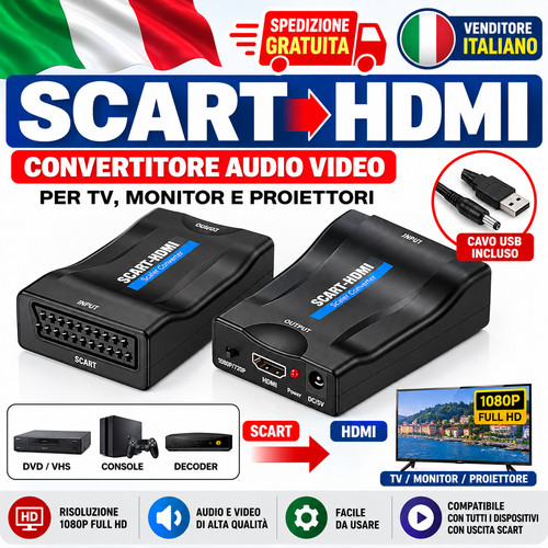 Convertitore scart hdmi per - convertitore,